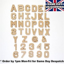 Papier Paper Mache Large & Small Letters / Numbers 20.5cm & 10cm Cardboard Craft