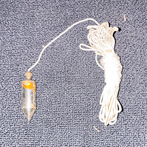 Metal plumb bob with string - plumb,