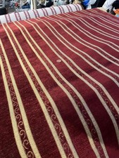 15 Metres Fabric Upholstery Sofas Caravan Cushions red gold Fr