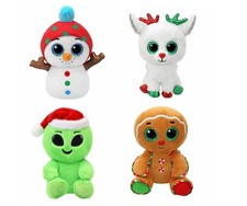  TY BEANIE BABIES BOO CHRISTMAS 2025 SOFT PLUSH TOY SNAPS COMET DAVE SNOWDROP