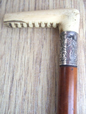 Side Saddle Whip~Ornate Silver