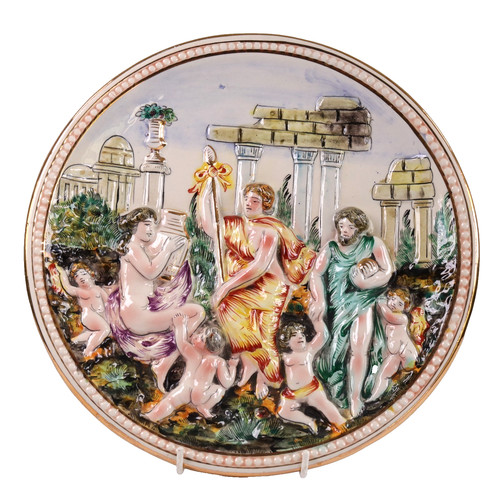 Capodimonte italy pottery gods - pottery,
