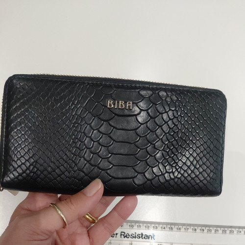 Biba large black soft leather - black,