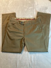 Meyer  Chicago Stone Brown Organic Cotton Chino Trousers 34/30