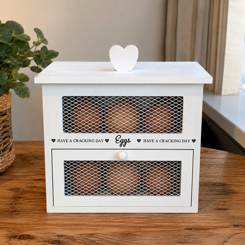 Shabby chic wooden egg cabinet - chic,