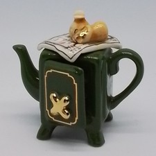 Vintage 5cm Paul Cardew Design Miniature Lionheart Safe Teapot