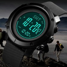 Multi-function Altimeter Thermometer Compass Outdoor Military Men's Sports Watch