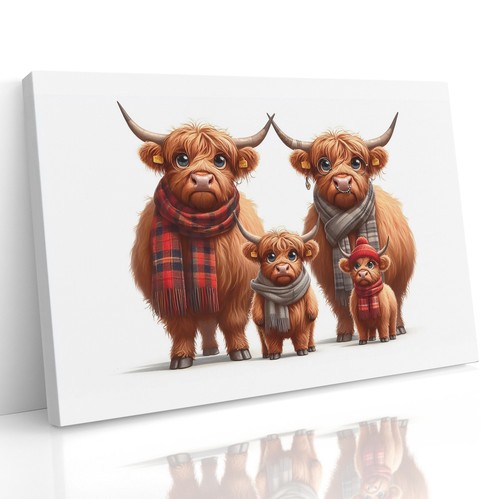 Highland cow cute family - cow,