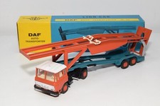 B71 1:50 LION CAR TOYS 50 DAF 2600 AUTO TRANSPORTER CAR CARRIER TRUCK TRAILER NM