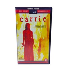Carrie Vhs Video Tape Stephen King Crypt Collection 1995 Big Box Ex Rental
