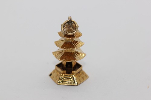 Vintage 14k gold pagoda - vintage,