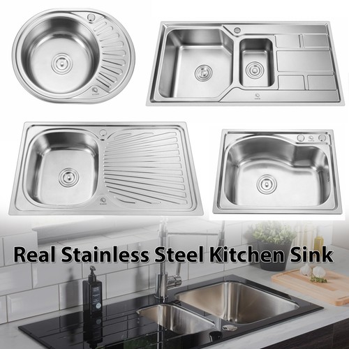 Stainless steel kitchen sink - stainless,