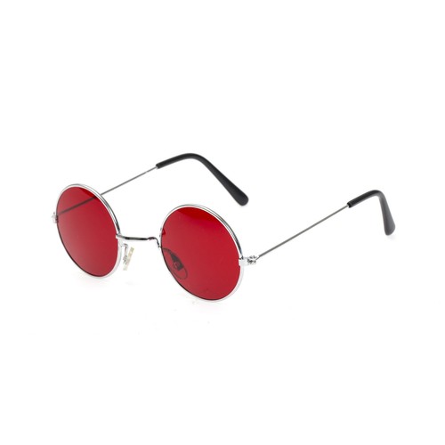 Red lens round - lens, frame