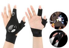 WG® Finger Gloves with LED Light Flashlight Outdoor Night Rescue Gear Fishing UK
