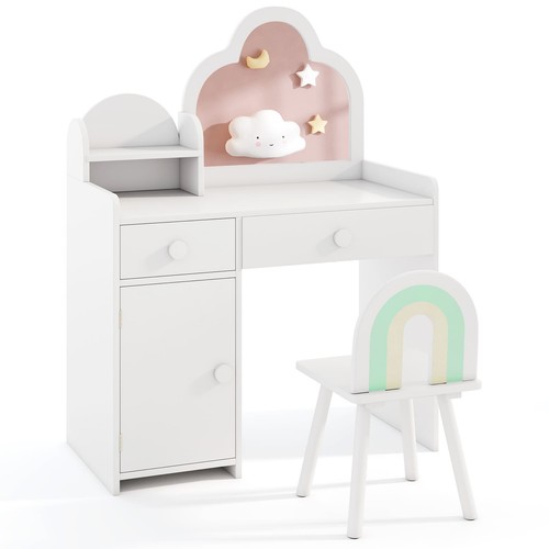 Kids vanity table and chair - vanity,