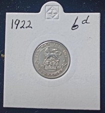 1922 George v Silver Sixpence