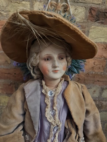French antique boudoir doll - antique,