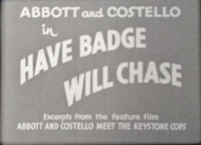 Abbott And Costello "Have Badge, Will Chase" 16mm Comedy Short Film