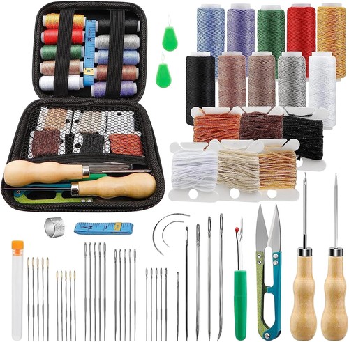 Leather sewing kit hand - kit,