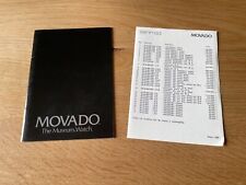 Vintage MOVADO Catalog +
