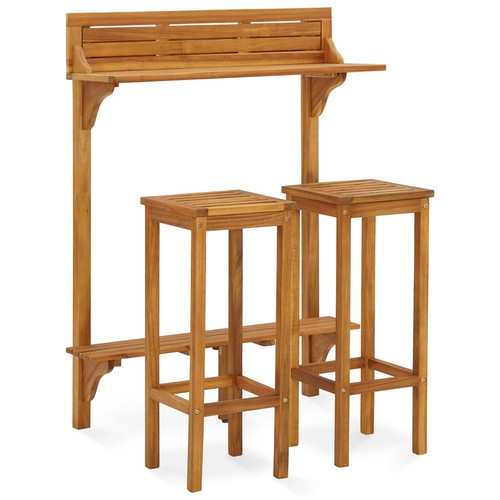 Balcony bar set garden wooden - bar,