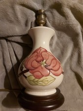 MOORCROFT PINK MAGNOLIA LAMP