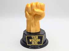 Personalised Fist Trophy / Fist Trophy / Clench Fist Award / Joke Fist Award