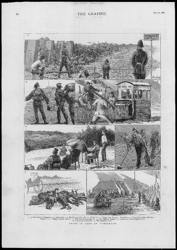 1882 antique print london - -,