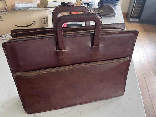 Texier leather briefcase - leather, /