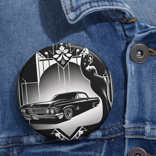 Custom pin button badge - custom,