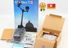 [Unused in Box w/ Case Strap] Contax T3 Titan Silver 35mm Film Camera From JAPAN