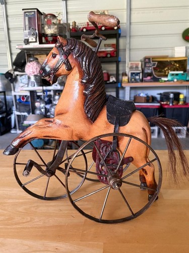 Antique child horse tricycle - antique,