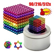 90/216/512PCS Rainbow Funny Balls Mag Game Toy