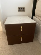 Bedside Table Set of 2 Home Furniture Sintered Stone Top