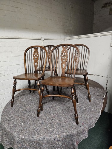 Antique reproduction oak set - oak,