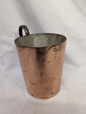 Antique Copper HMS Naval Rum Measure 4Gill Royal Navy Marine Maritime