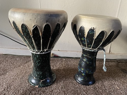 Darbuka drum pair - pair, clay