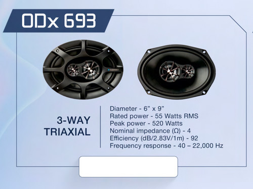 Blaupunkt odx 693 9 - odx, 6”