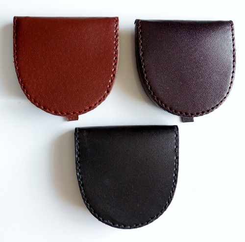 Horseshoe leather coin tray - leather,