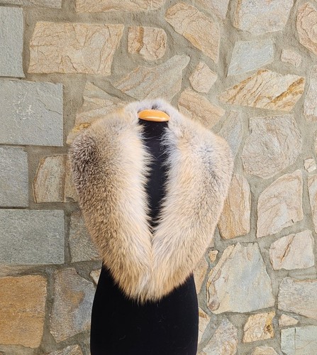 Real long fox fur collar - real,