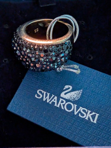 Swarovski black crystal - swarovski, dome