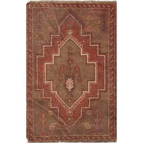 Overdyed rug distressed - rug,
