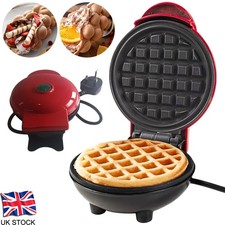 Mini Waffle Maker Electric Breakfast Non Stick Pancake Bubble Egg Cake UK
