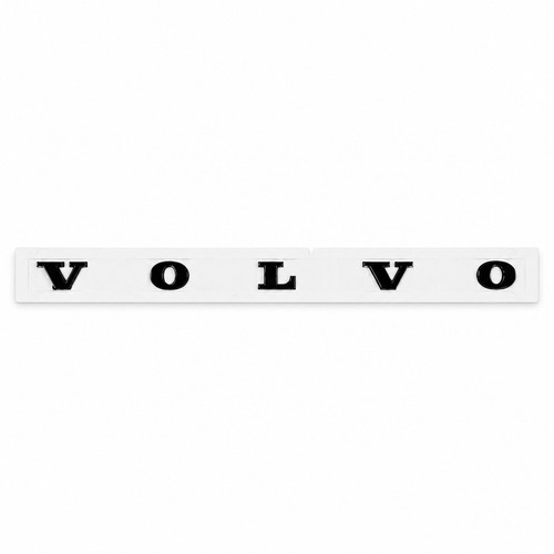 Gloss black rear badge - black, fits