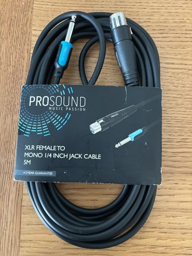 Prosound inch jack to - prosound,