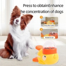 Intelligent Dog Automatic Feeder Cartoon Pet Toys New Duck Treat Dispenser  Dog