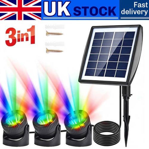 Solar powered pond lights in - powered,