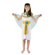 Kids Cleopatra Costume Age 4-6 Fancy Dress Egyptian Outfit