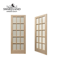 Traditional 15 Lite Knotty Pine Clear Glazed Internal Doors