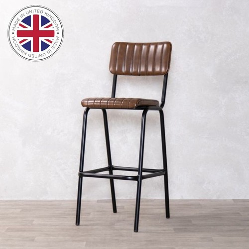 Brown faux leather - faux, bar